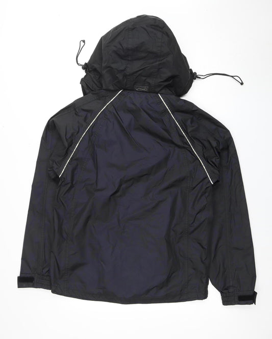 Peter Storm Men's Black XS Hooded Waterproof Jacket 32-34"