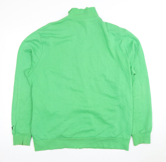 Puma Men's Green Full Zip Sweatshirt XL