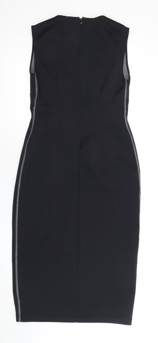 Jaeger Women's Black Sheath Dress Size 10