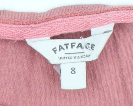 Fat Face Women's Pink Long Sleeve T-Shirt Size 8