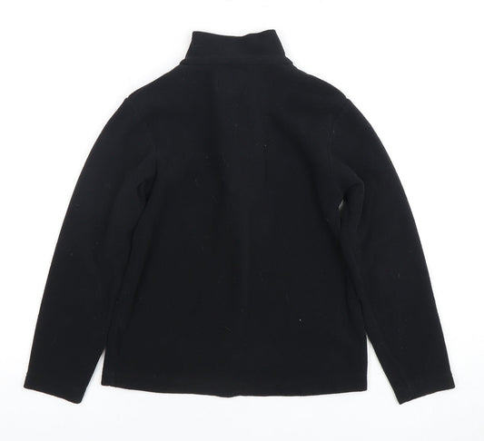 Mountain Warehouse Boys Black 1/2 Zip Fleece Jumper 9-10 Years