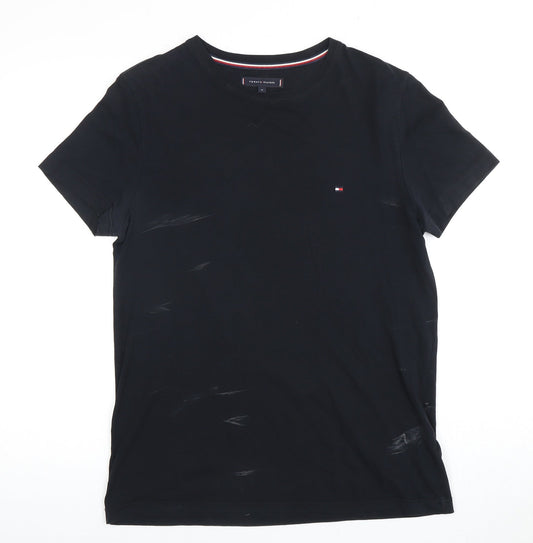 Tommy Hilfiger Men's Black Crew Neck T-Shirt M