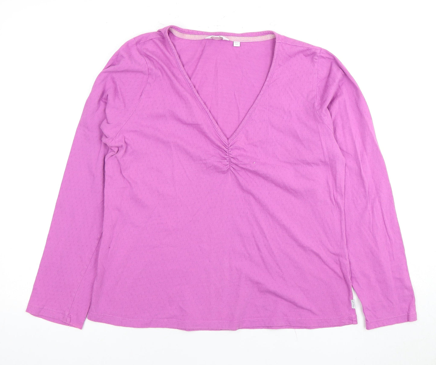 Patrizia Pepe Women’s Pink V-Neck Long Sleeve T-Shirt