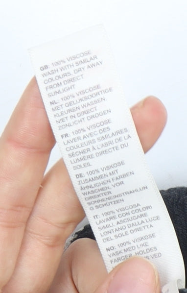 Fat Face Women's Black Floral Dress 8 Viscose