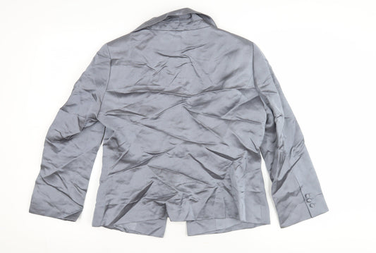 Fenn Wright Manson Women's Grey Button Blazer Size 12