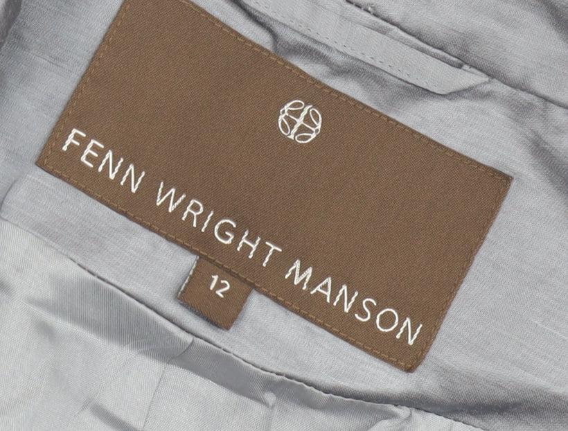 Fenn Wright Manson Women's Grey Button Blazer Size 12