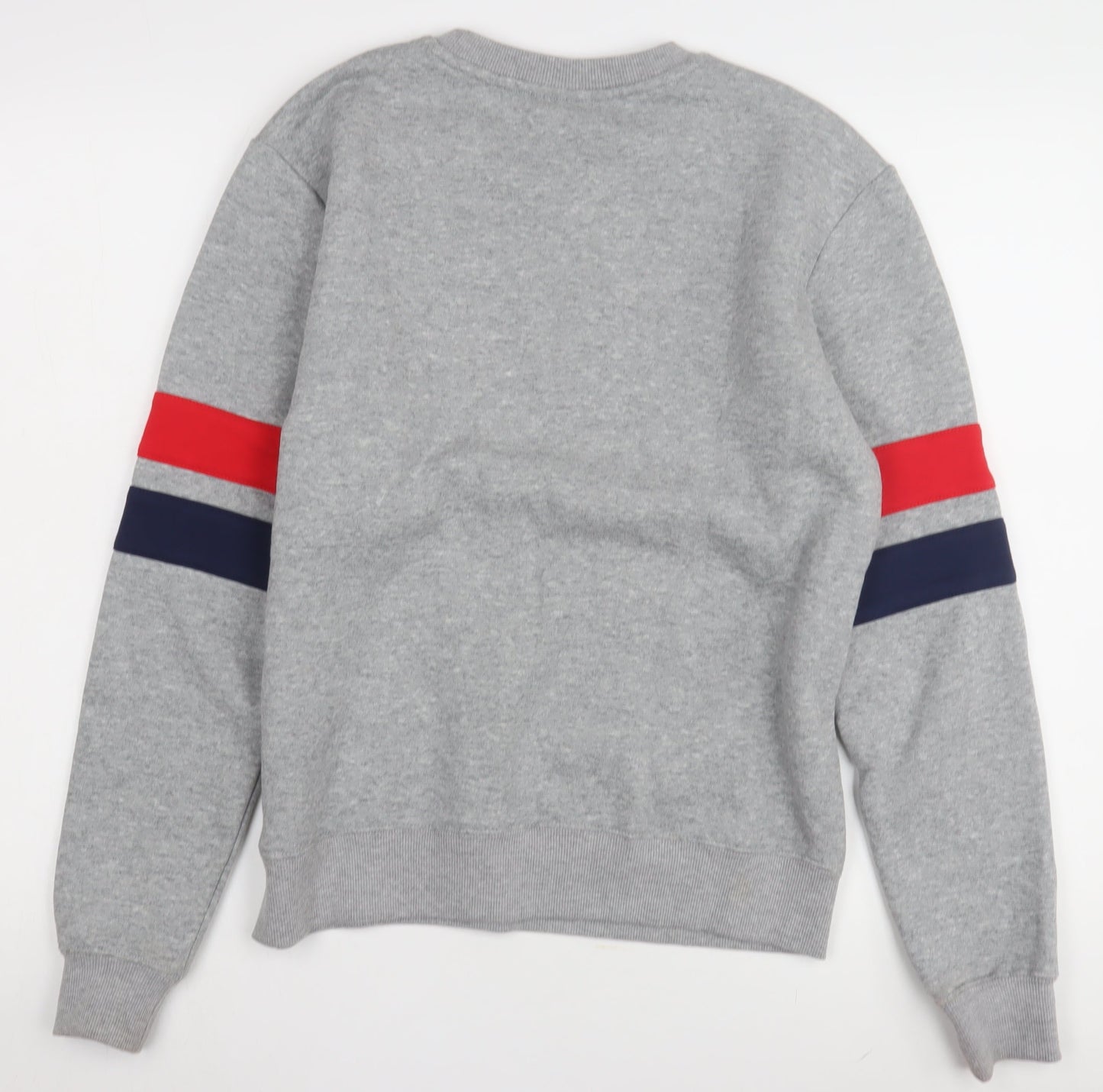 FILA Men's Grey Logo Sweatshirt M Classic Pullover