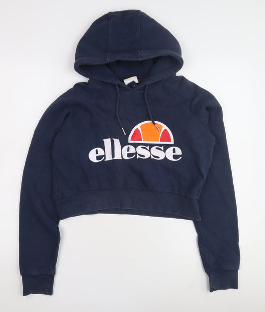 Ellesse Women's Blue Pullover Hoodie - Size 10