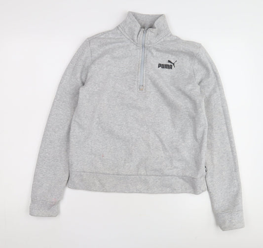 Puma Women's Grey Pullover Sweatshirt - Size 10