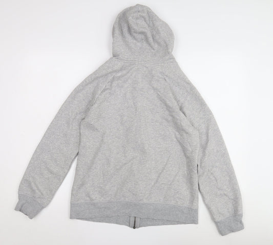 Reebok Unisex Grey Full Zip Hoodie, Size M