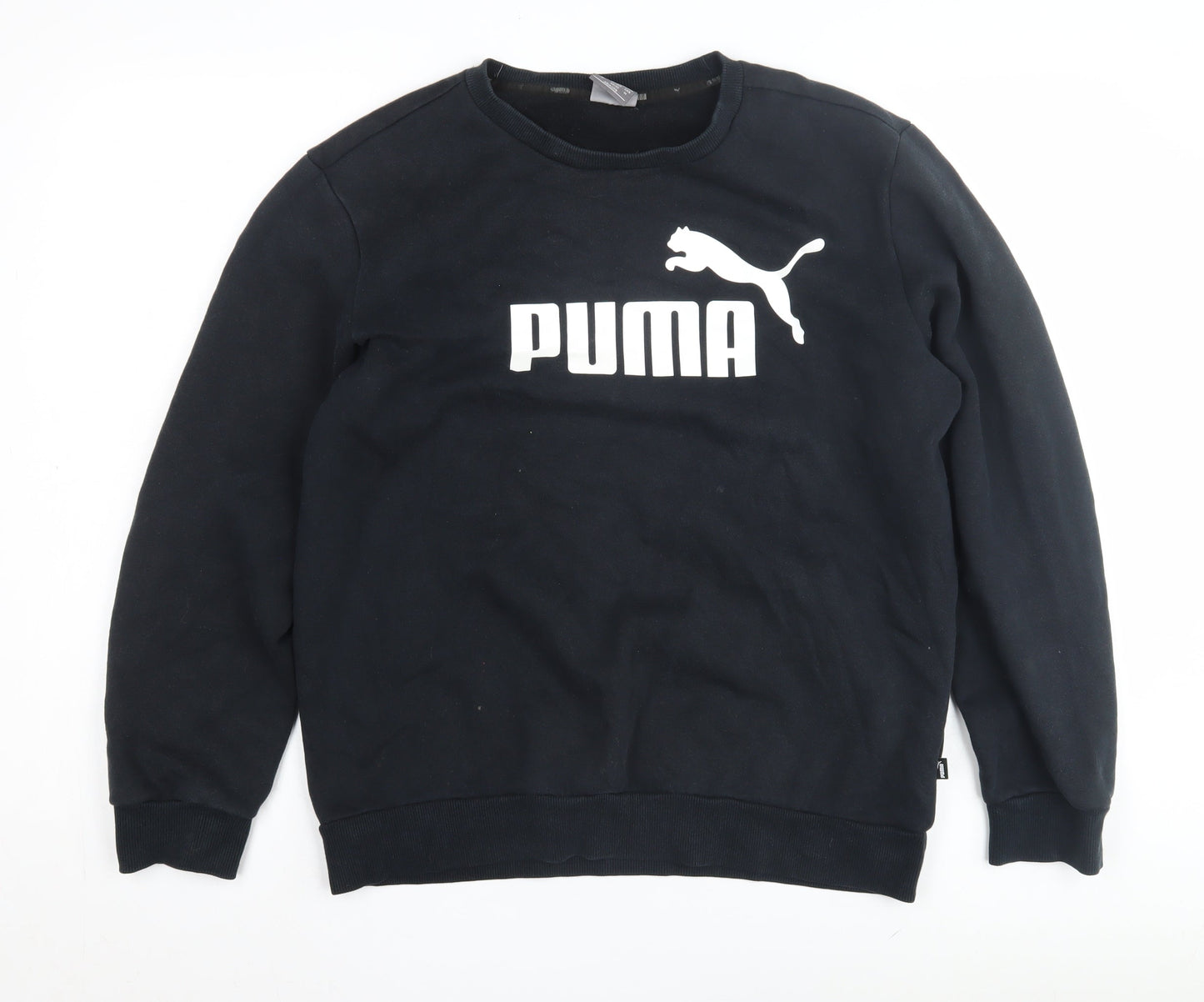 Puma Men's Black Crew Neck Sweatshirt Size M