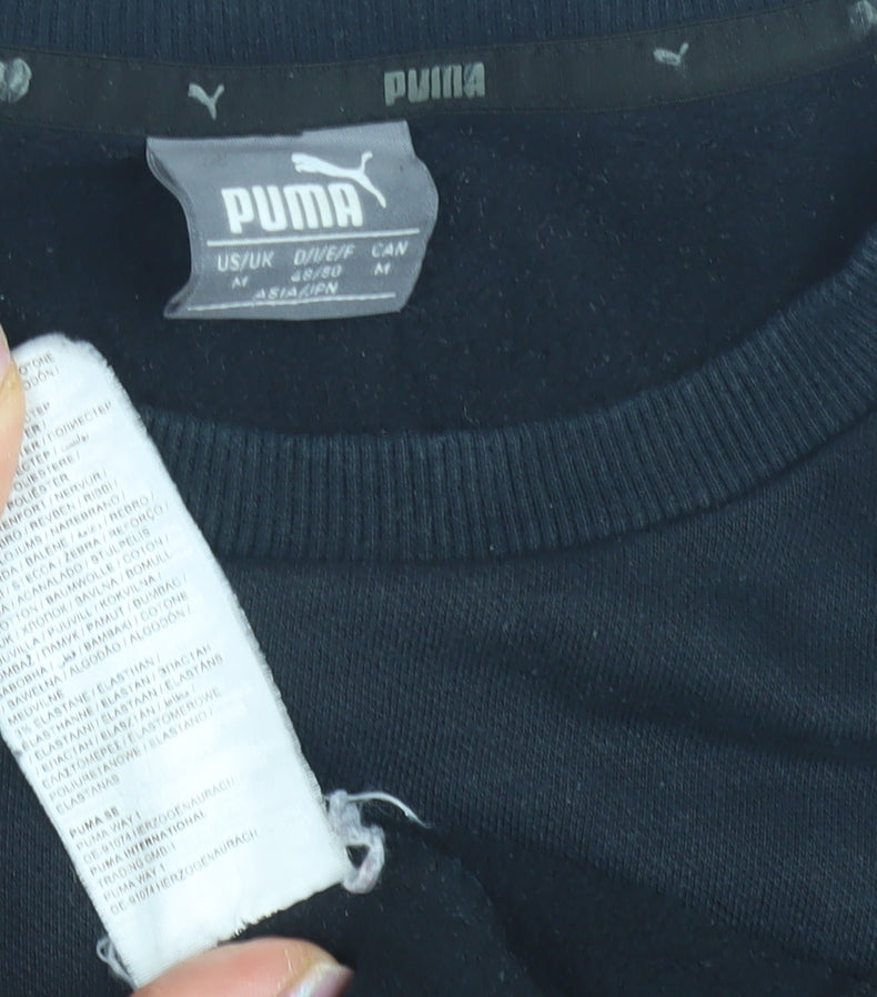 Puma Men's Black Crew Neck Sweatshirt Size M