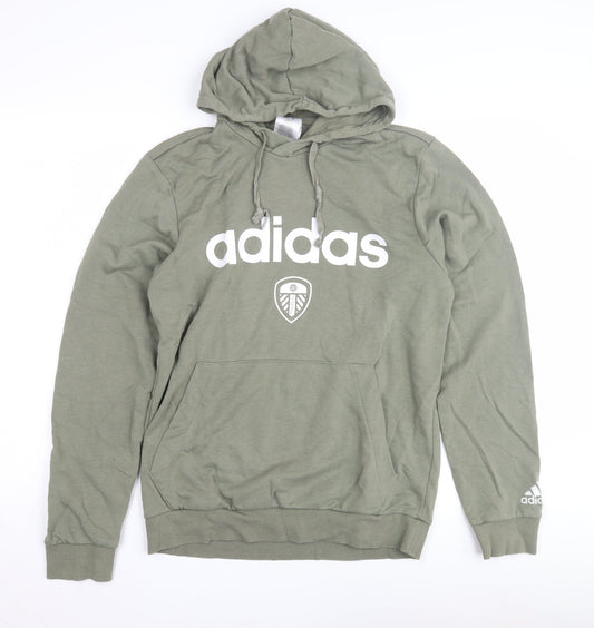 Additional front view of Adidas Men's Green Pullover Hoodie XS