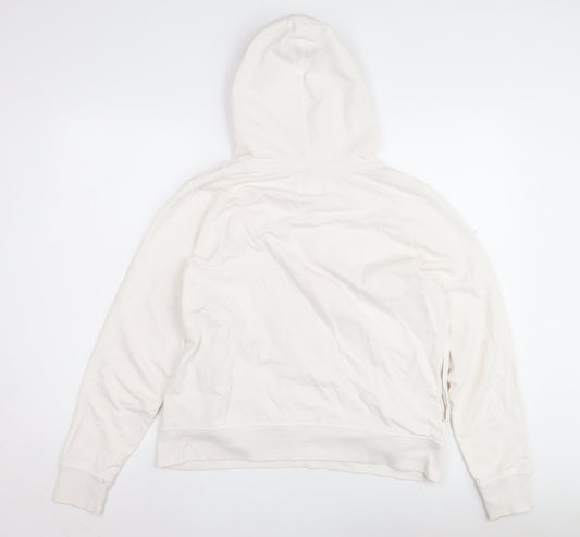 Saltrock Unisex White Pullover Hoodie, Graphic Print, Casual