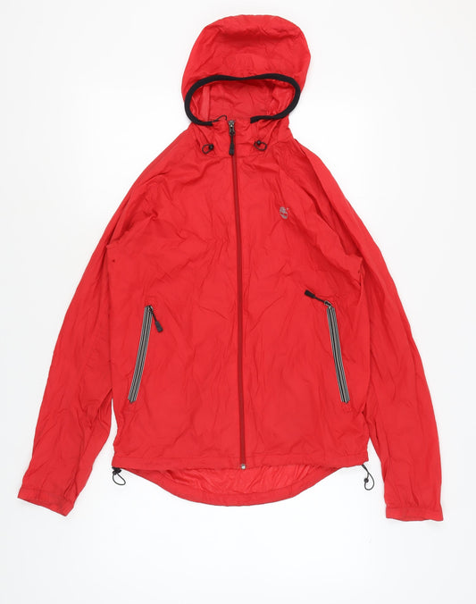 Timberland Men's Red Windbreaker Jacket S