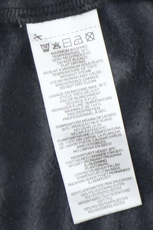 DKNY Women's Black Animal Print Puffer Jacket XL