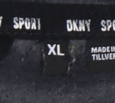 DKNY Women's Black Animal Print Puffer Jacket XL