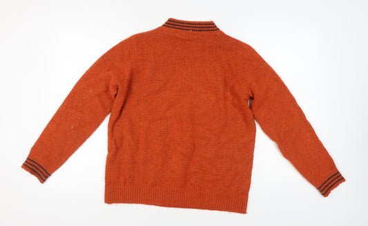Weird Fish Women’s Orange Jumper Size 14 Mock Neck