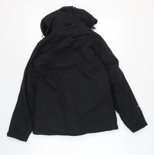 Peter Storm Women's Black Hooded Jacket Size 8