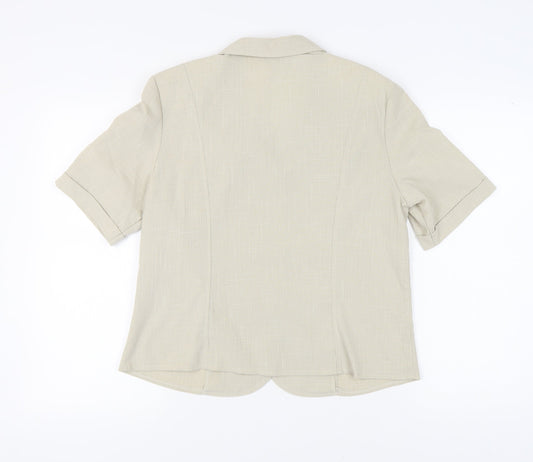 Country Collection Women’s Beige Blazer, Size 14, Classic