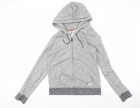 Womens UK 12 Regular O'Neill Grey Full Zip Hoodie