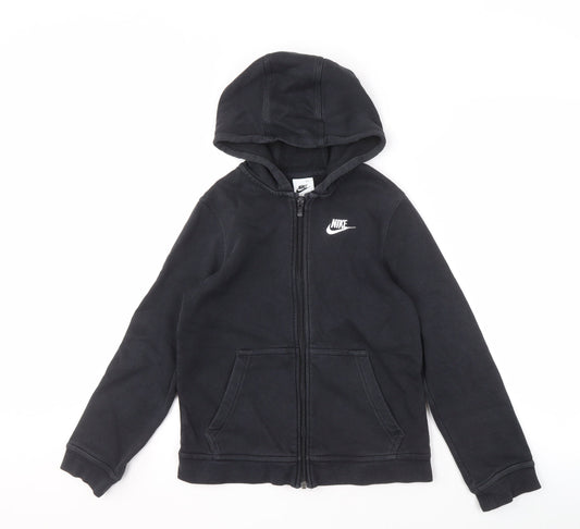 Teens UK M Nike Black Full Zip Hoodie