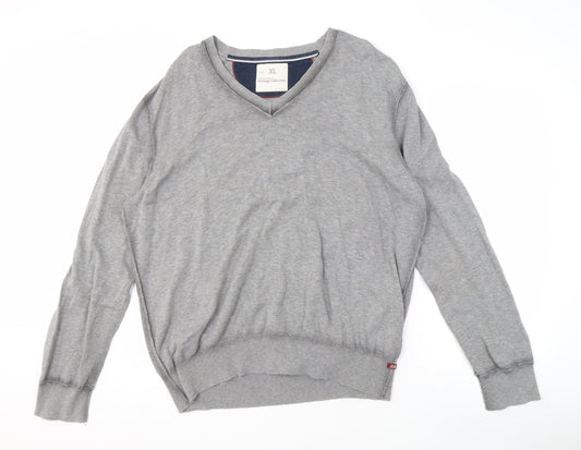 Banana Republic Men's Grey XL V-Neck Pullover Jumper