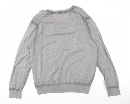 Banana Republic Men's Grey XL V-Neck Pullover Jumper