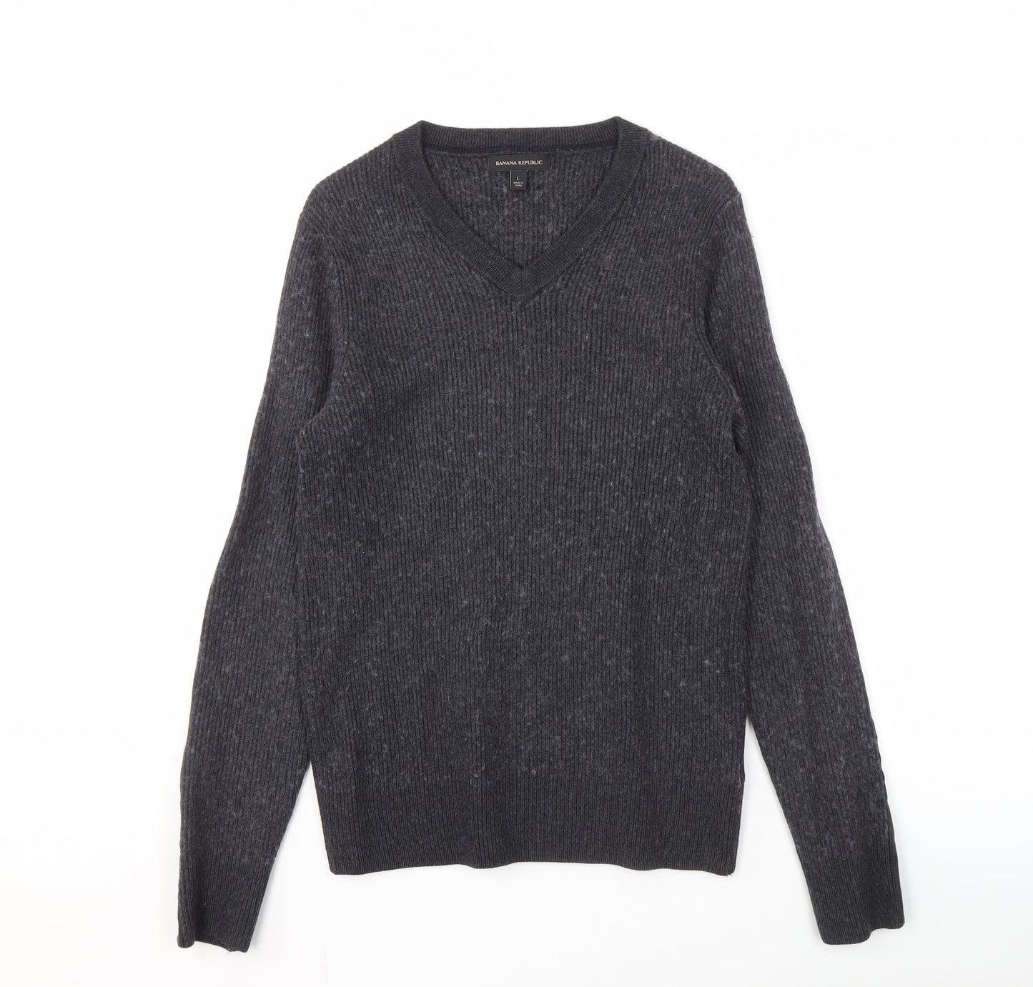Banana Republic Men's Black Wool Pullover Jumper - L