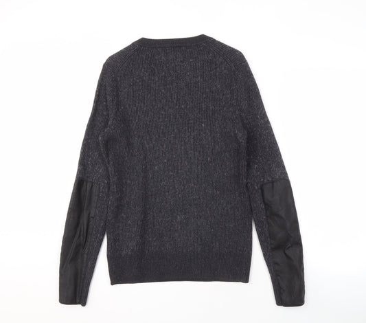 Banana Republic Men's Black Wool Pullover Jumper - L