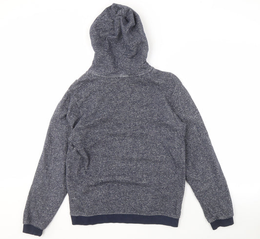 Jack & Jones Men's Blue Pullover Hoodie, Size S, Logo Style