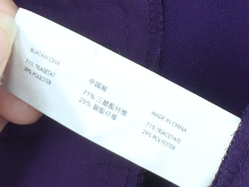 Calvin Klein Women's Purple Trousers Size 16