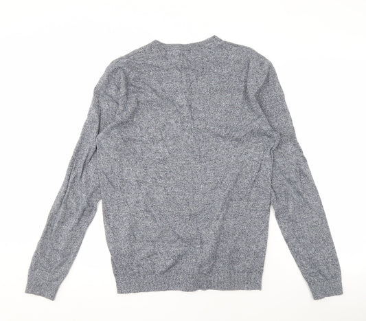 Jack & Jones Men's Grey Cotton Jumper Size M