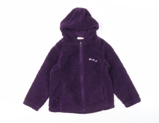 Peter Storm Girls Purple Fleece Jacket, Size 5-6 Years