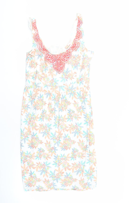 Fat Face Women's Multicoloured Floral Dress Size 12