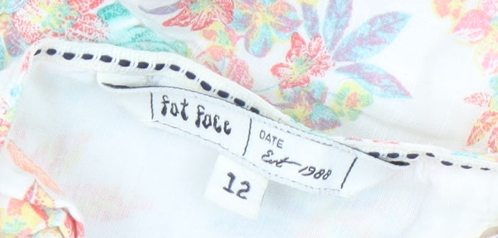 Fat Face Women's Multicoloured Floral Dress Size 12