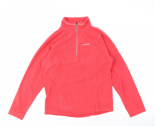 Craghoppers Women's Red Pullover Fleece Sweatshirt Size 10