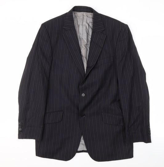 Mens 40 Chest Regular Austin Reed Blue Two-Button Blazer
