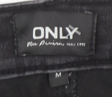 Close-up detail of Only Men's Black Skinny Jeans M