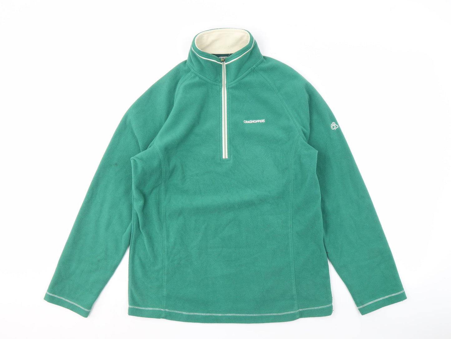 Craghoppers Unisex Green Sweatshirt M, Logo, High Neck, Lightweight