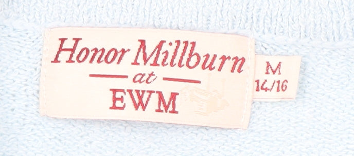 Additional view of Honor Millburn Women's Blue Cardigan, size 14