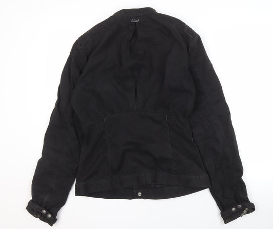 Diesel Women's Black Motorcycle Jacket Size L