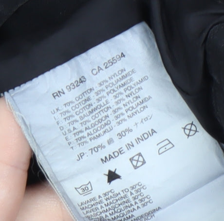 Diesel Women's Black Motorcycle Jacket Size L