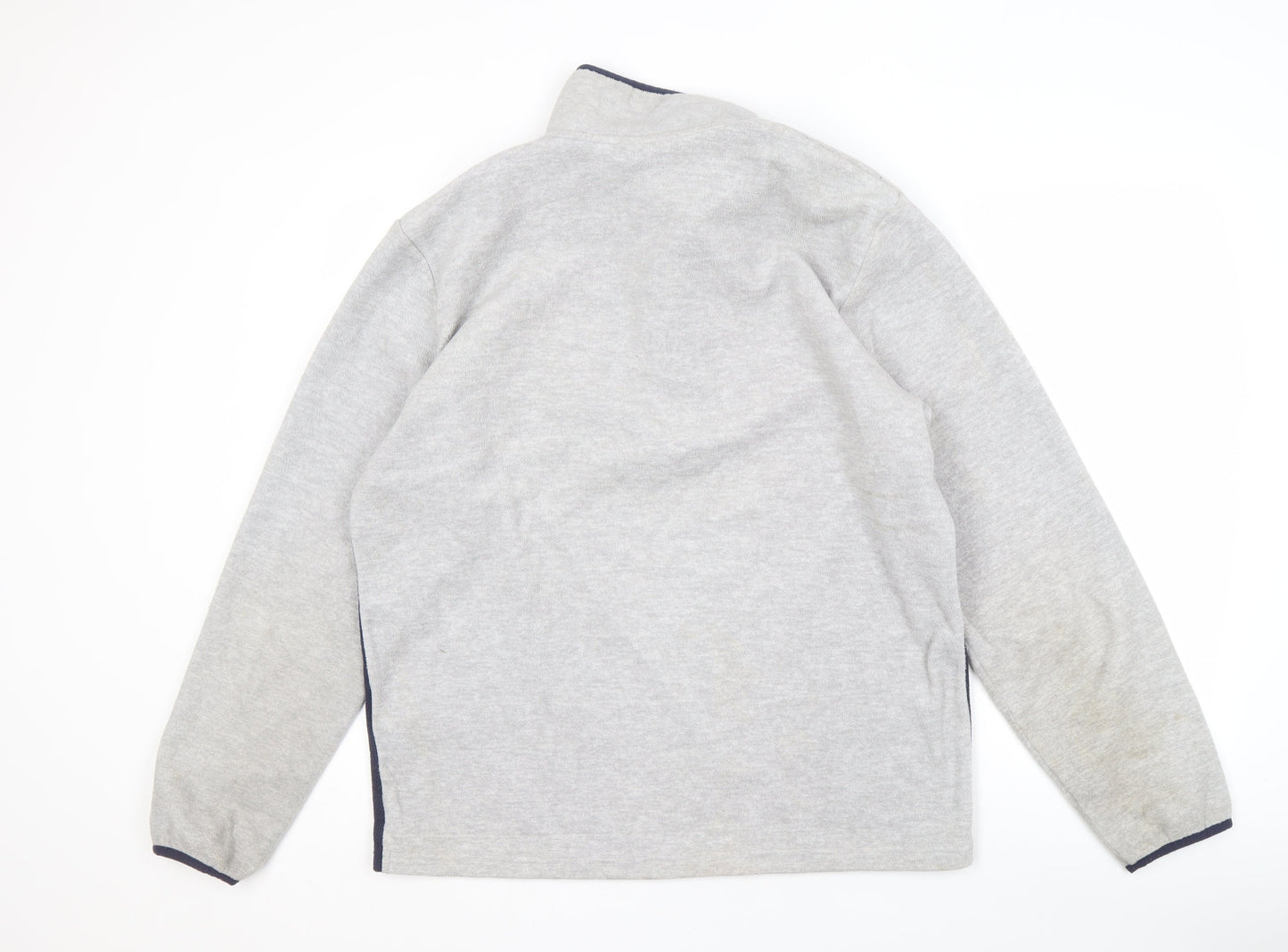 Jack & Jones Men's Grey 1/4 Zip Sweatshirt L