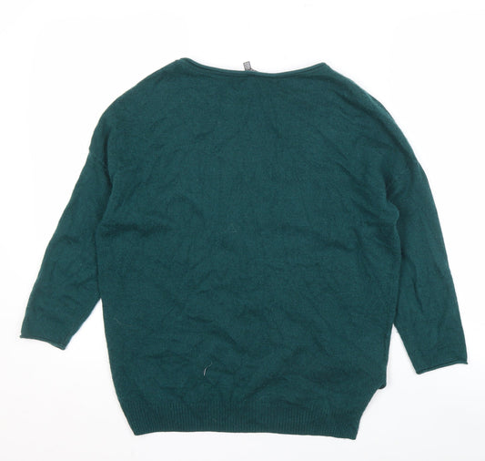 Laura Ashley Women's Green Pullover Jumper, Size 8