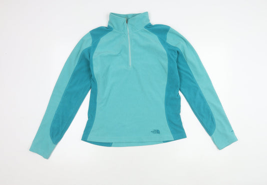 The North Face Women's Blue Fleece Hoodie M Zip