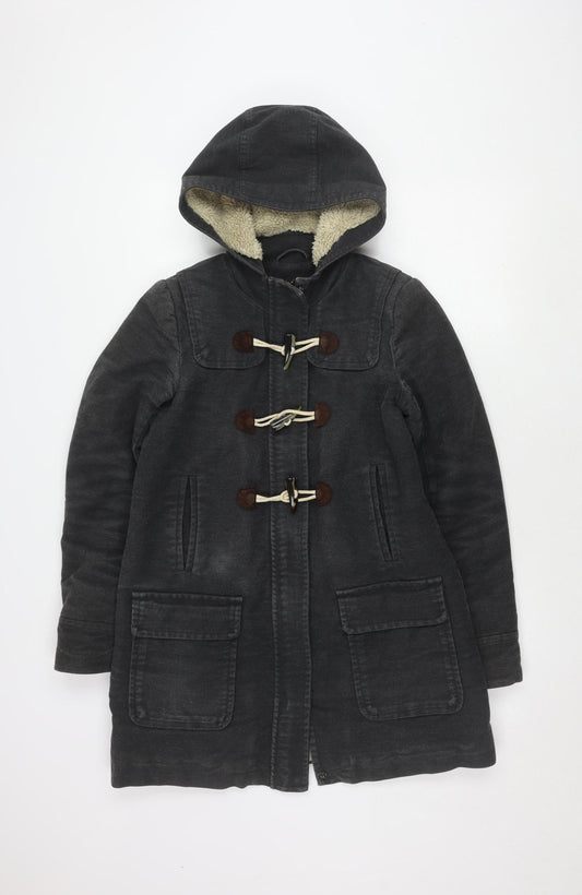 Womens UK Size 10 Boden Grey Cotton Blend Coat