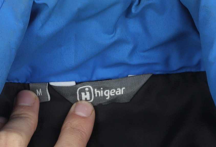 Hi Gear Men's Blue Puffer Waistcoat, M, Zipped Pockets