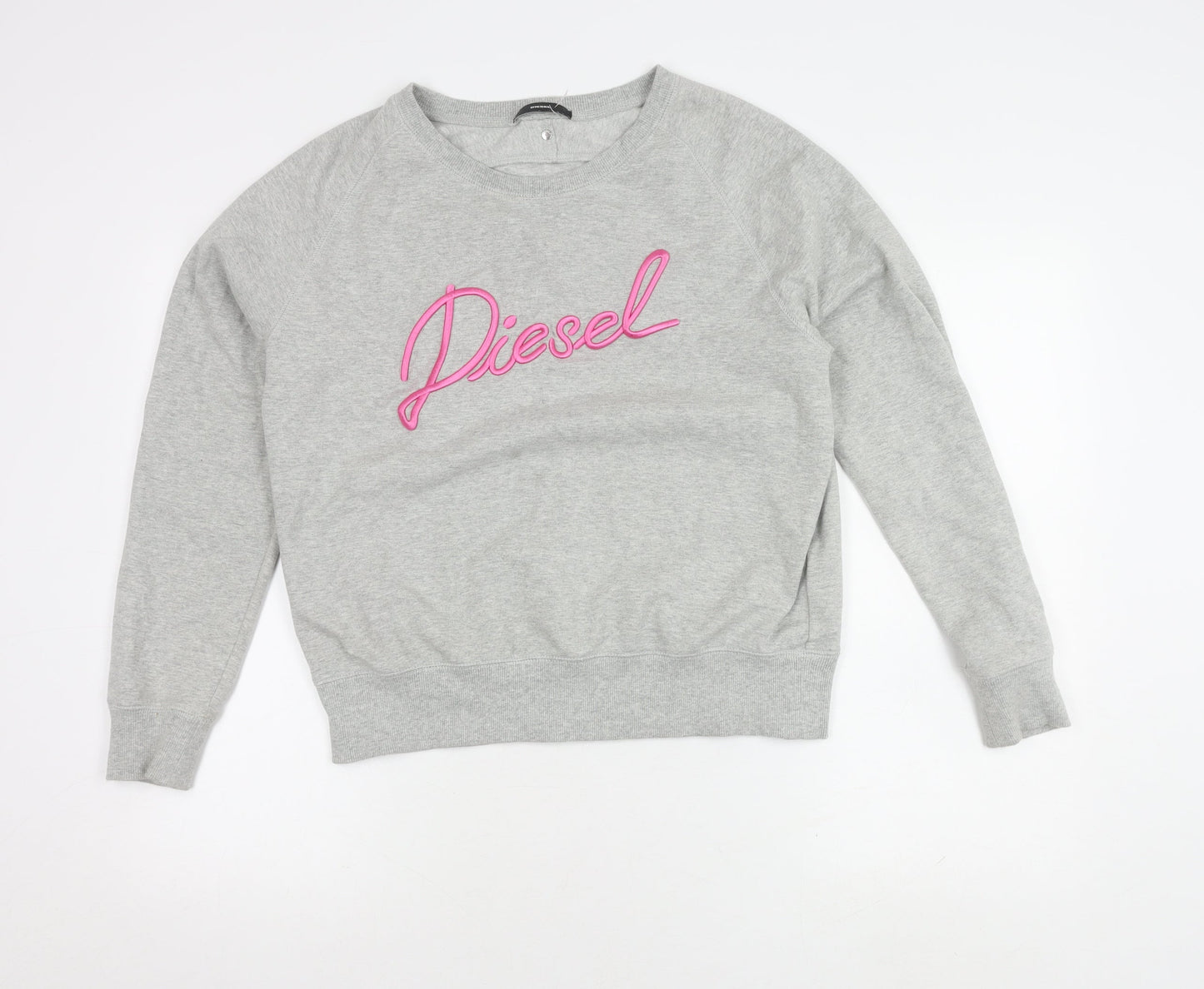 Diesel Women's Grey Pullover Sweatshirt, Size S