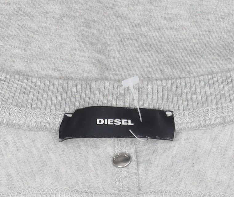 Diesel Women's Grey Pullover Sweatshirt, Size S